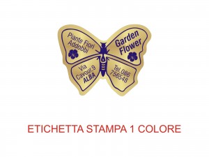 Etichette adesive per fioristi, fiorai e vivaisti (mm 30x23)  (cod.81G)